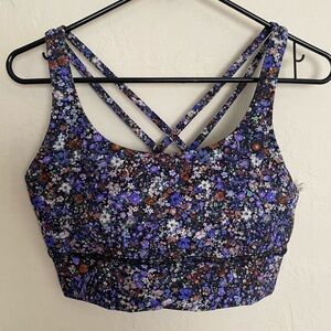 Lululemon Athletica Floral Print Sports Bra size 10